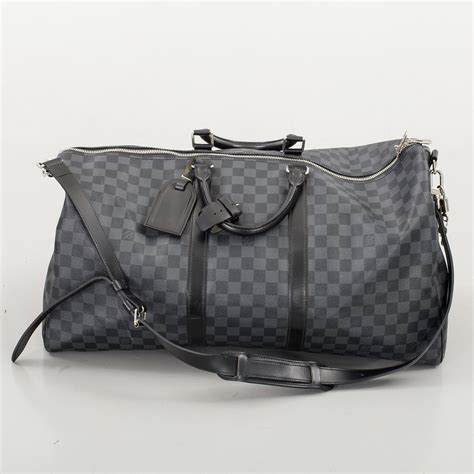 lv keepall damier graphite|Keepall 55 Bandouliere in Damier Graphite Canvas .